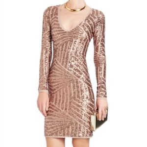 BCBG Rose Gold Party Dress