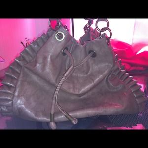 Brown leather bag