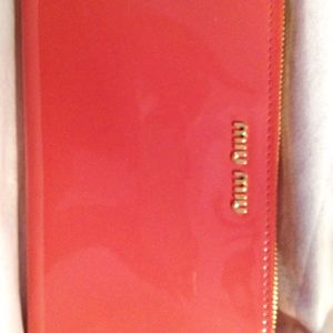 Miu Miu Wallet Coral Pink