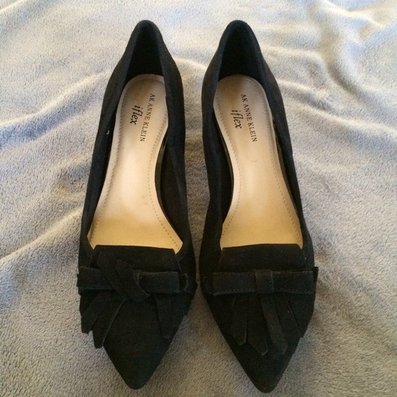 Anne Klein Shoes Ak Anne Klein Iflex Black Suede Shoes
