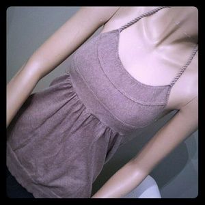 Gap knit halter top