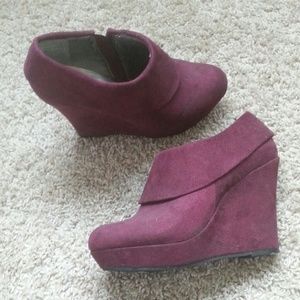 Maroon Booties