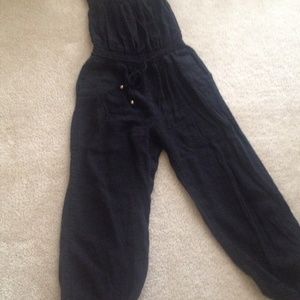 H&M black Tube top jumpsuit