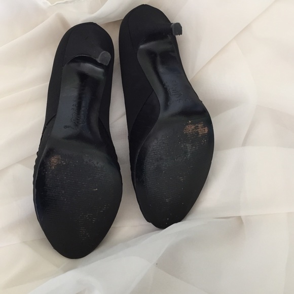 Nina satin black pumps - Picture 4 of 4