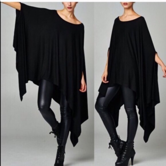 Tops - 💠💠The AINSLEY poncho tunic - BLACK