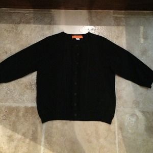 Black cardigan with detail