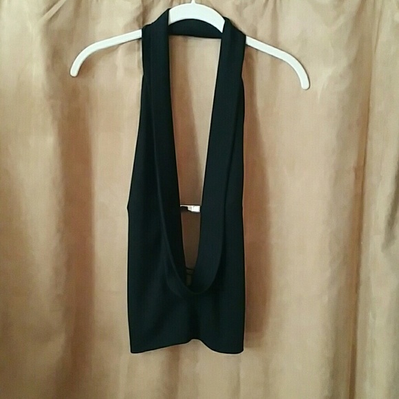 LULYK - black halter top