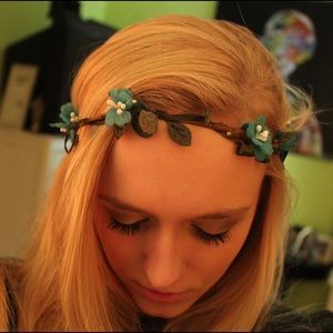 Blue Flower Crown