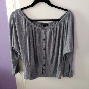 Grey comfy long sleeve top