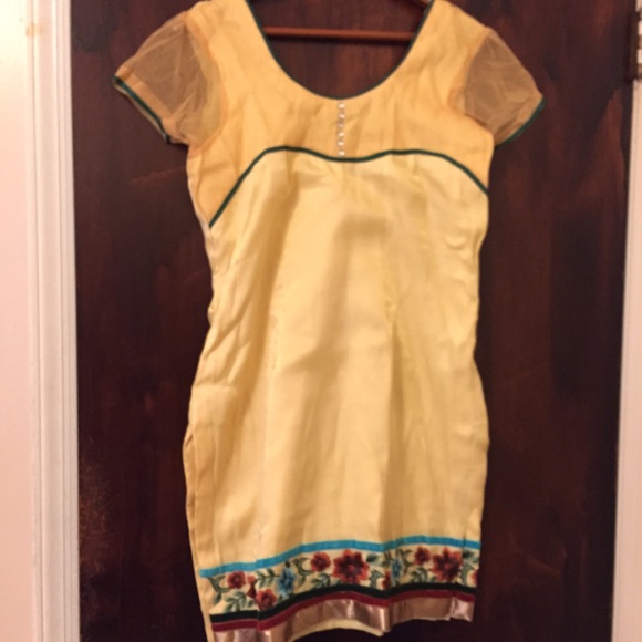 Canary yellow salwaar kameez