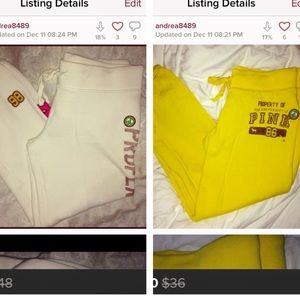 Bundle!! 2 pairs of vs sweats