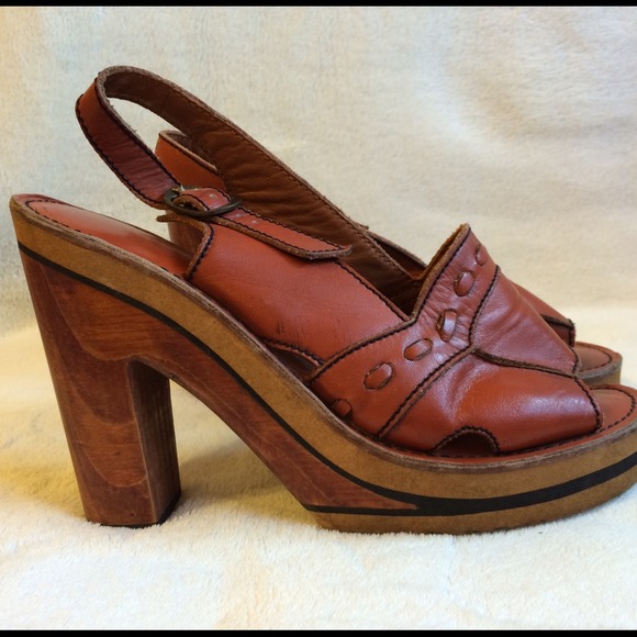 vintage platform sandals
