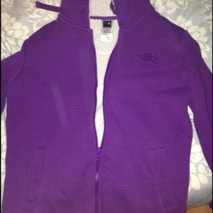 North face purple jacket/ sweatshirt