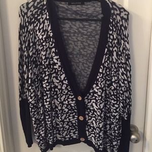 Animal printed cardigan