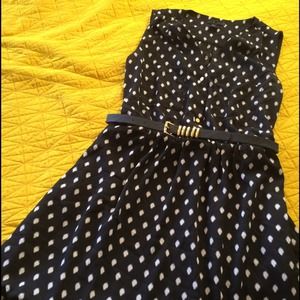 🔳 H&M Black with White Diamond Dress