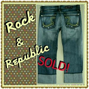 SOLD in Debbie's bundle of 3!! R & R capris jeans