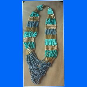 Tribal beaded necklace