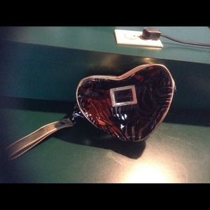 Betseyville Heart shaped small purse, makeup bag