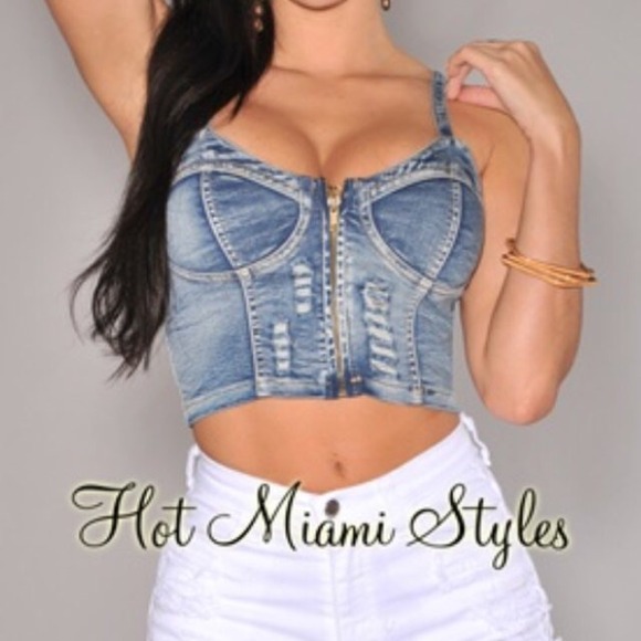 Jean Crop Top