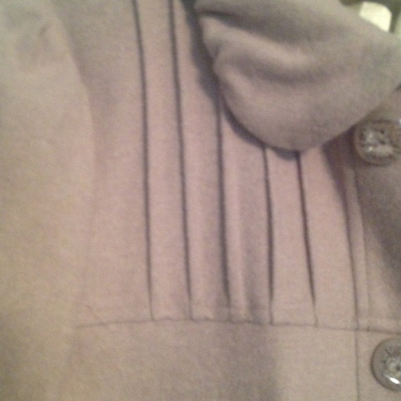 Hazel M wool lined coat beige cream anthropologie - Picture 2 of 4