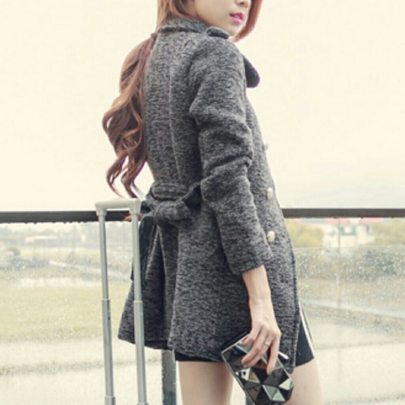 Long double breasted wool coat #4022042 - Picture 2 of 4