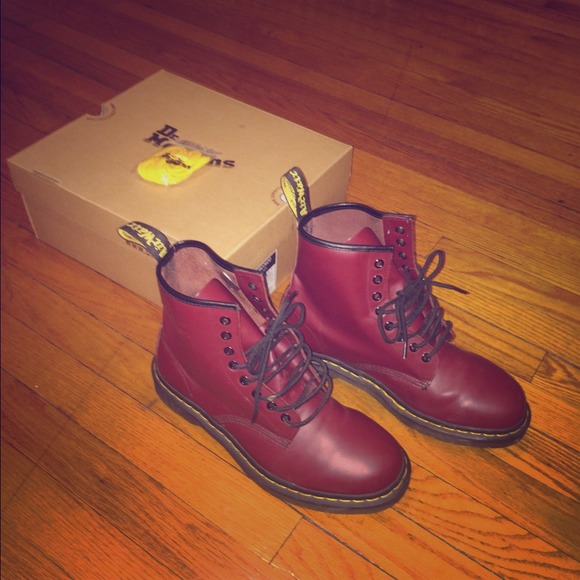 Dr. Martens Shoes - Dr. Martens Cherry Red Smooth