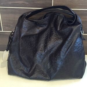 Furla top handle leather bag in dark brown