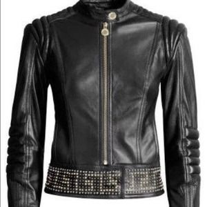 Auth Versace H&M leather jacket