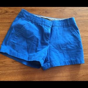 NWT Cobalt Blue J.Crew 3inch Chino Shorts