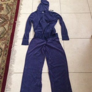 Dark blue sweat outfit