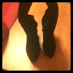 Mia Vegan Suede Knee High Boots