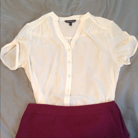Express short sleeved blouse