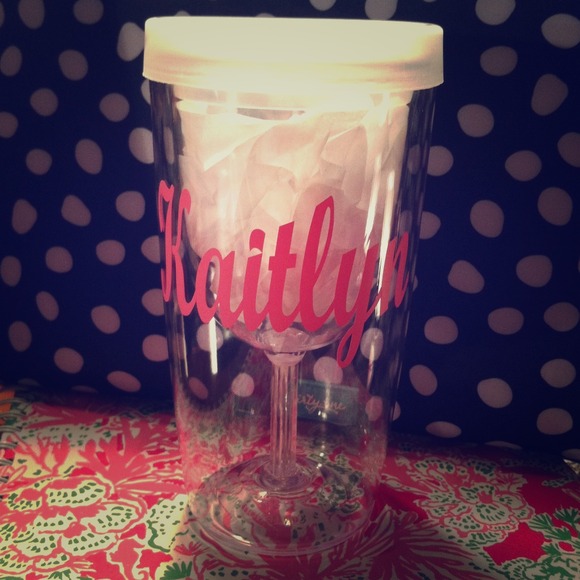 Monogrammed wine tumbler😍🍸