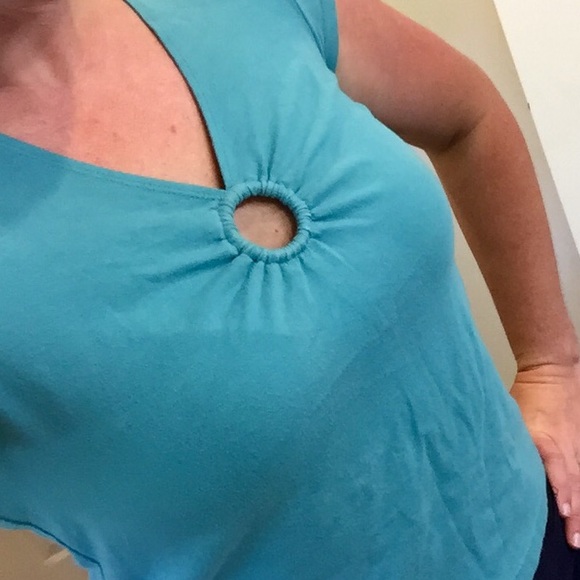 Turquoise blue top - Picture 4 of 4