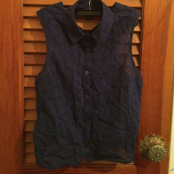 Navy blue collared shirt