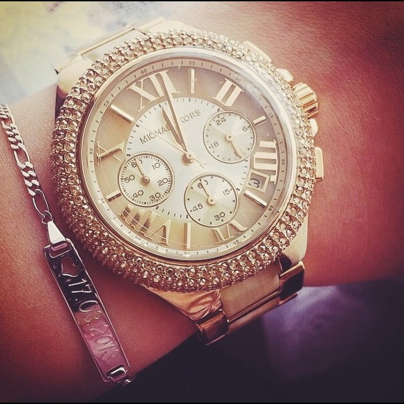 MICHAEL Michael Kors Accessories - Michael Kors Camille Gold and horn watch