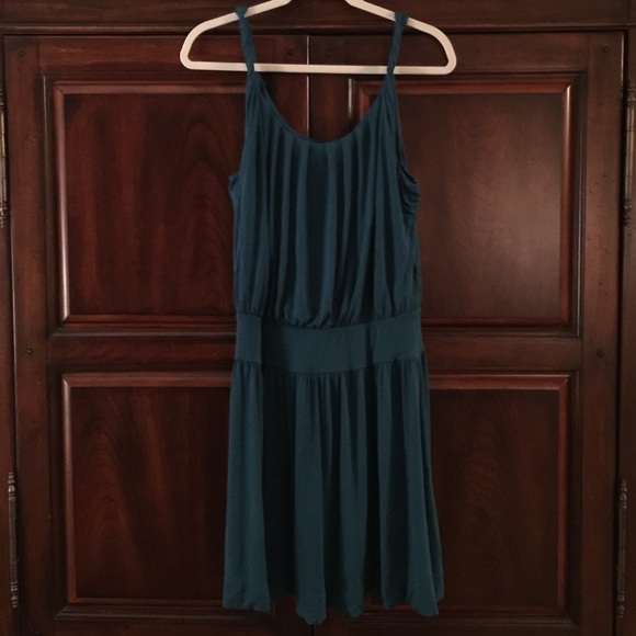 Anthropologie blue/green dress