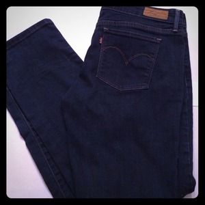 Levi's straight leg jeans.
