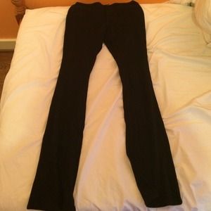 Black slight flare jeggings