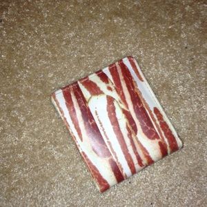 bacon printed wallet