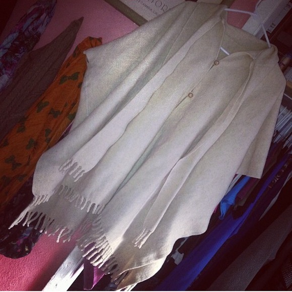 Wool handmade pancho