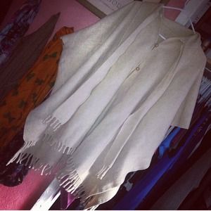 Wool handmade pancho