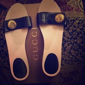 Gucci wooden sandals