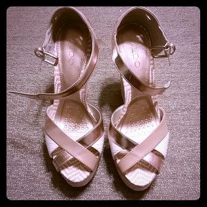 ALDO Nude Wedges