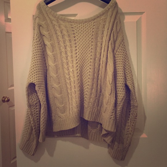 Oversized beige sweater