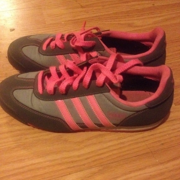 Pink & Grey Adidias - Picture 2 of 3