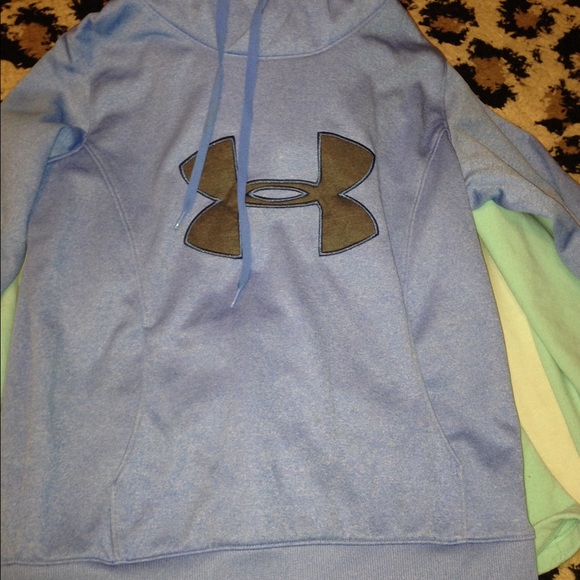 Blue, really soft underarmour hoodie