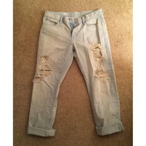 Destroyed Gap Boyfriend Jeans