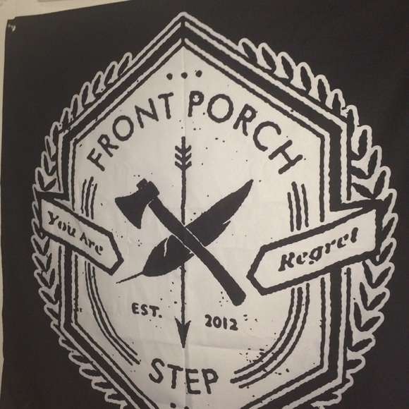 Front porch step flag