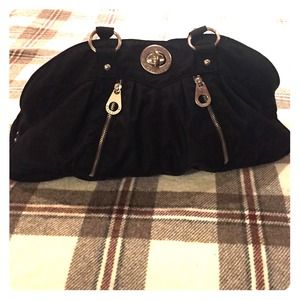 Black Baggallini Purse with Silver Hardware.